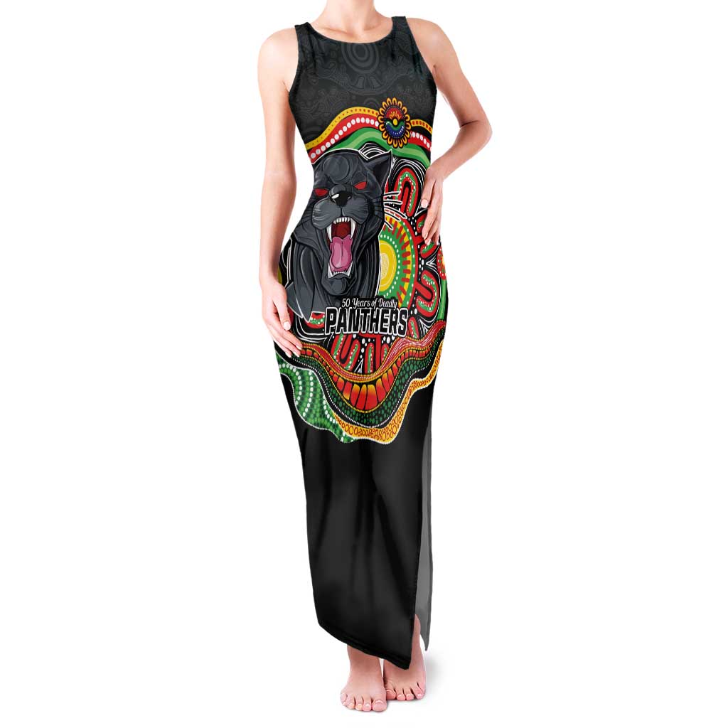 Custom Panthers Honouring First Nations Tank Maxi Dress NAIDOC 2026 Deadly 50 Years