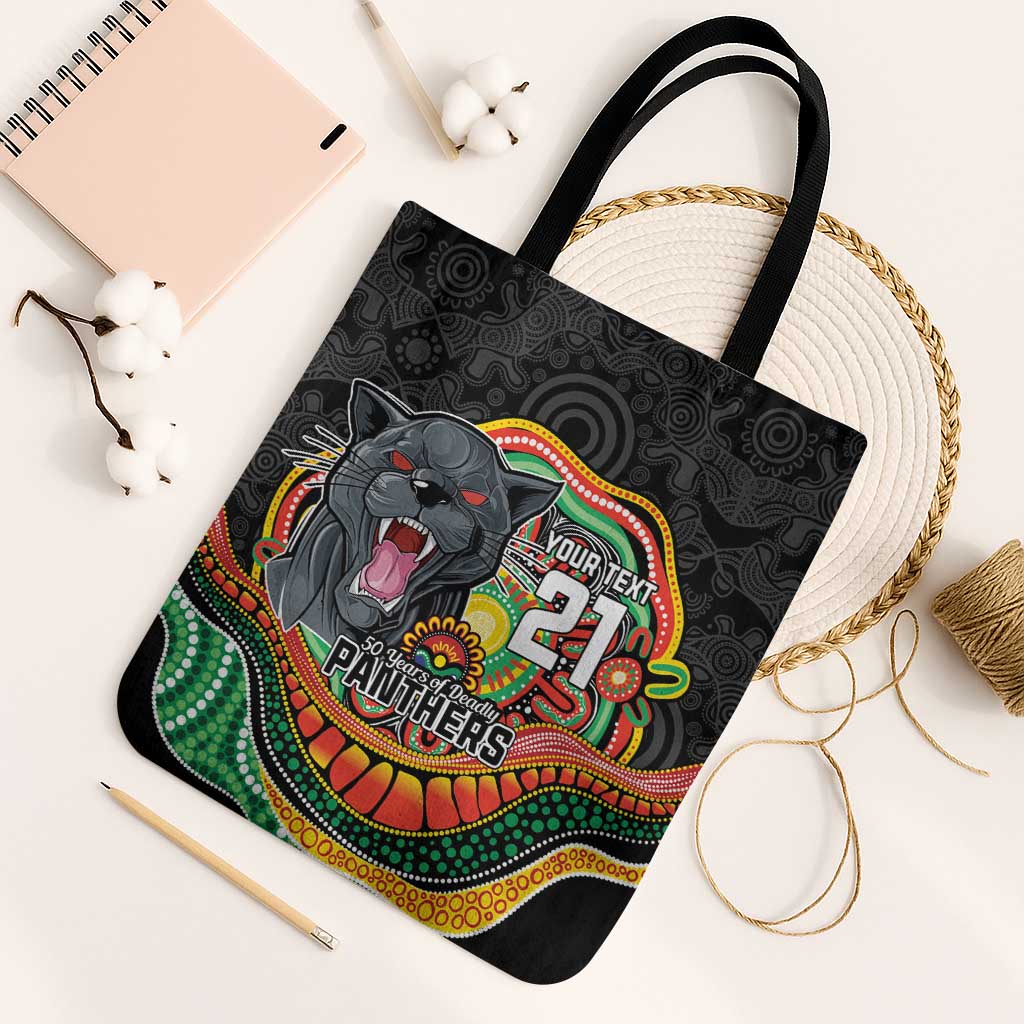 Custom Panthers Honouring First Nations Tote Bag NAIDOC 2026 Deadly 50 Years