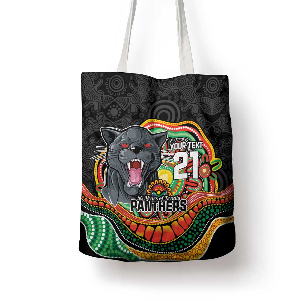 Custom Panthers Honouring First Nations Tote Bag NAIDOC 2026 Deadly 50 Years
