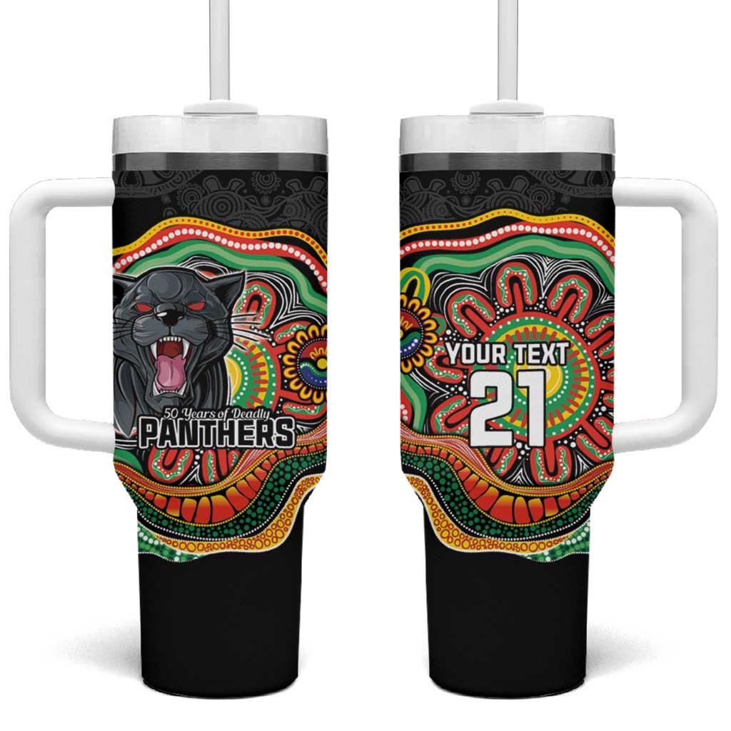 Custom Panthers Honouring First Nations Tumbler With Handle NAIDOC 2026 Deadly 50 Years