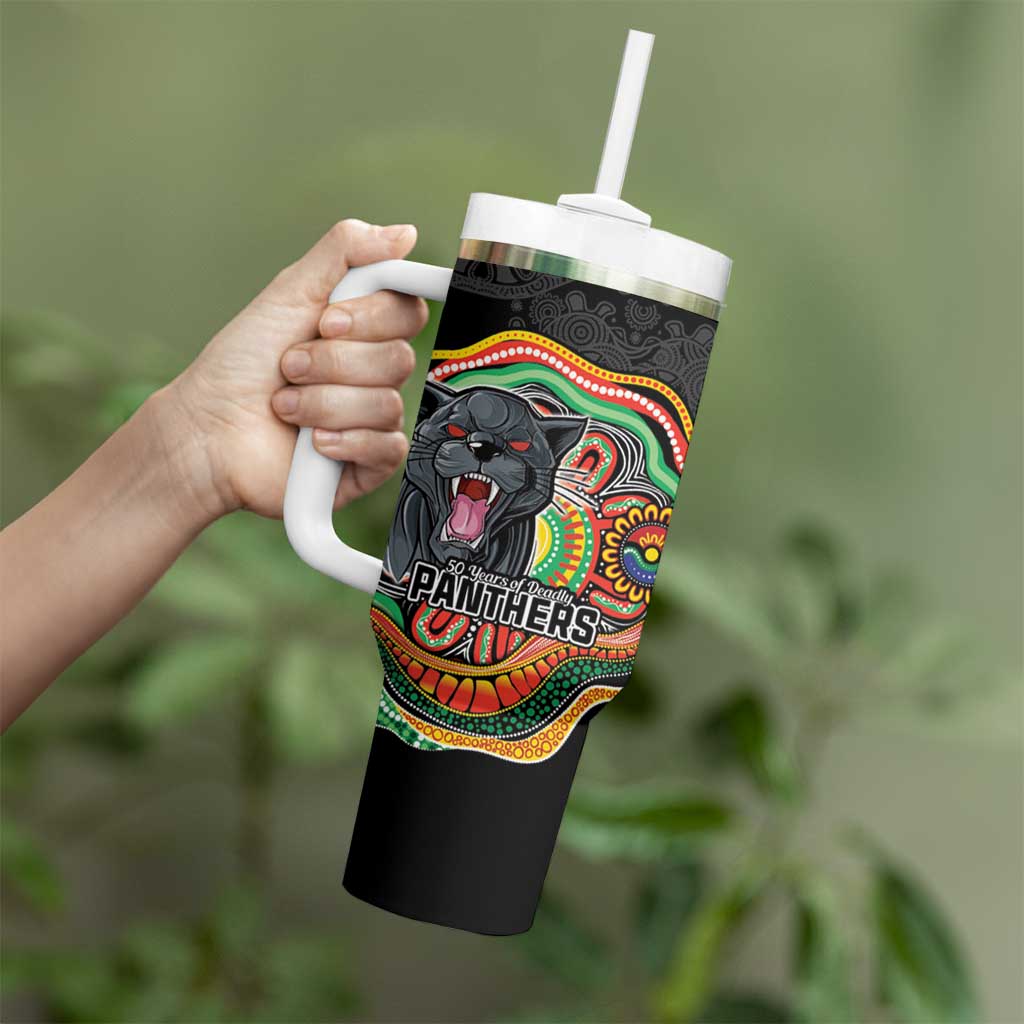Custom Panthers Honouring First Nations Tumbler With Handle NAIDOC 2026 Deadly 50 Years