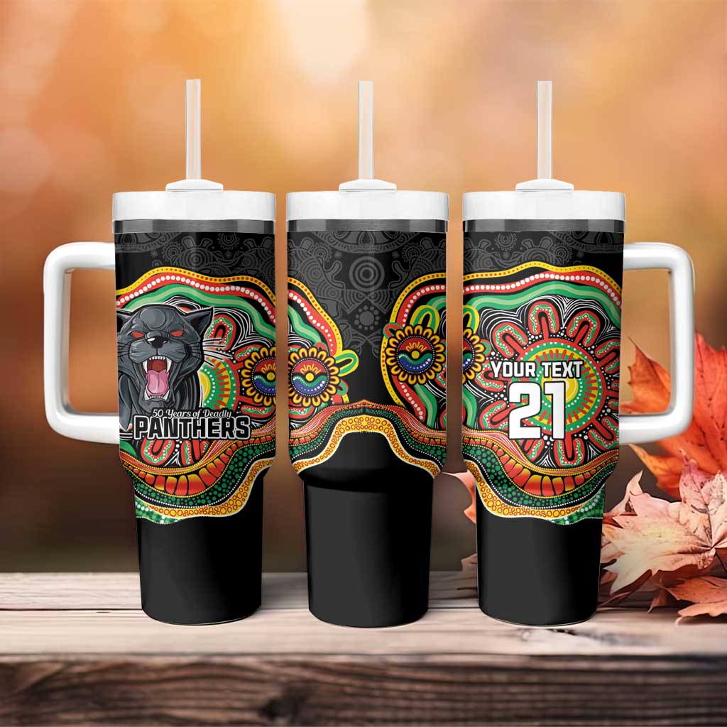 Custom Panthers Honouring First Nations Tumbler With Handle NAIDOC 2026 Deadly 50 Years