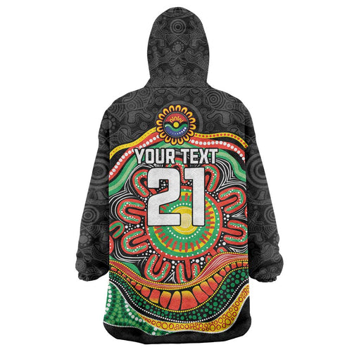 Custom Panthers Honouring First Nations Wearable Blanket Hoodie NAIDOC 2026 Deadly 50 Years