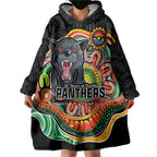 Custom Panthers Honouring First Nations Wearable Blanket Hoodie NAIDOC 2026 Deadly 50 Years