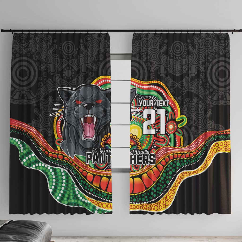 Custom Panthers Honouring First Nations Window Curtain NAIDOC 2026 Deadly 50 Years