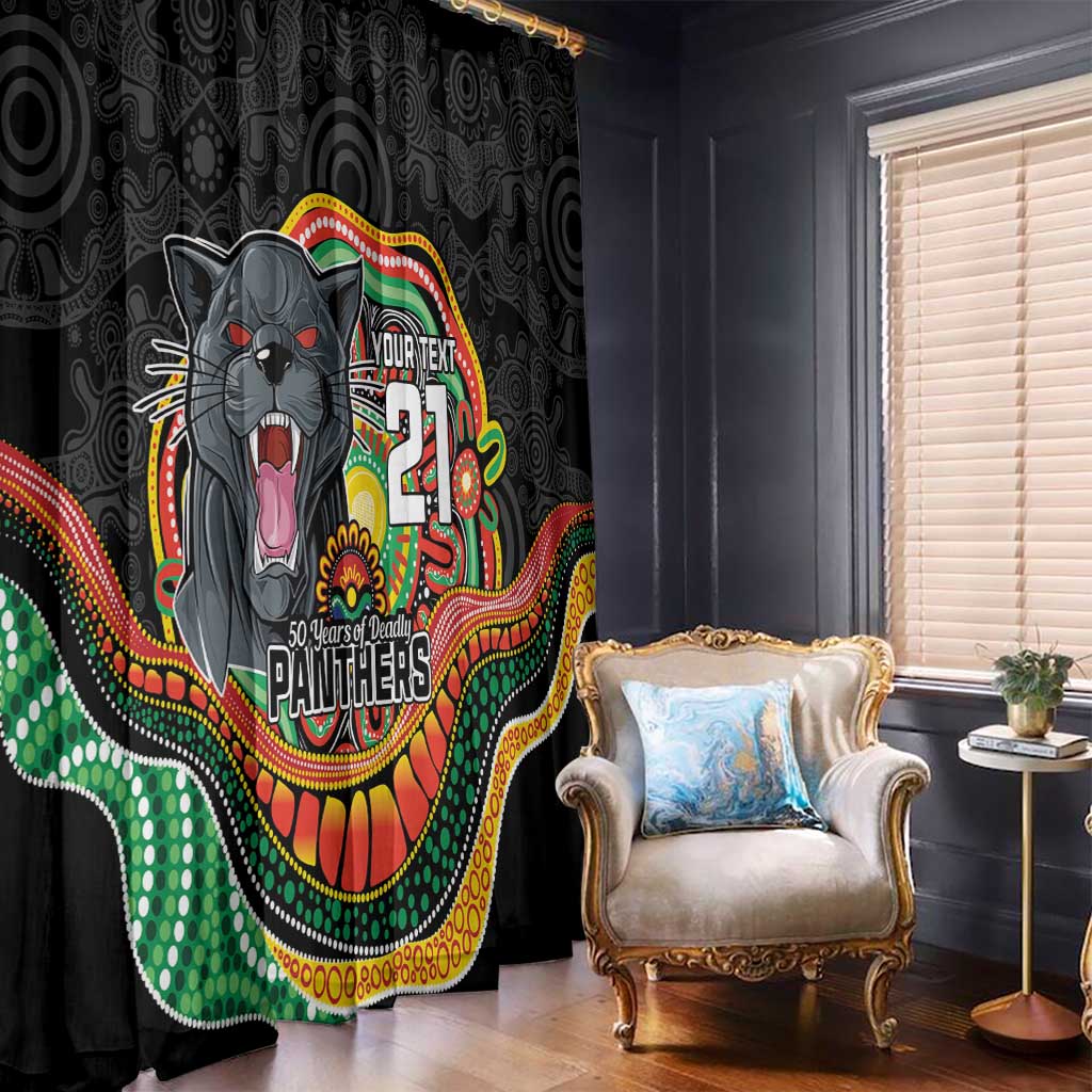 Custom Panthers Honouring First Nations Window Curtain NAIDOC 2026 Deadly 50 Years