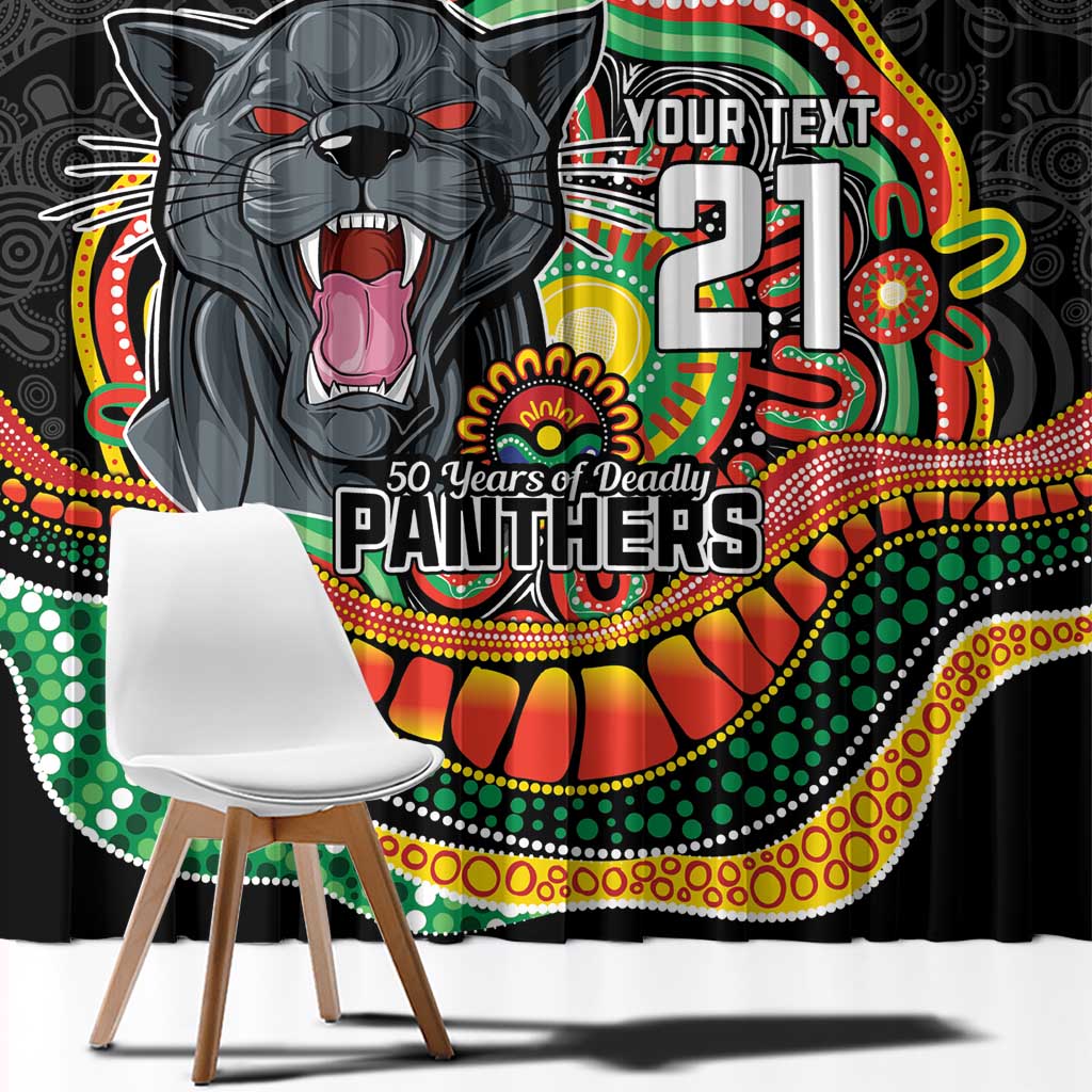 Custom Panthers Honouring First Nations Window Curtain NAIDOC 2026 Deadly 50 Years