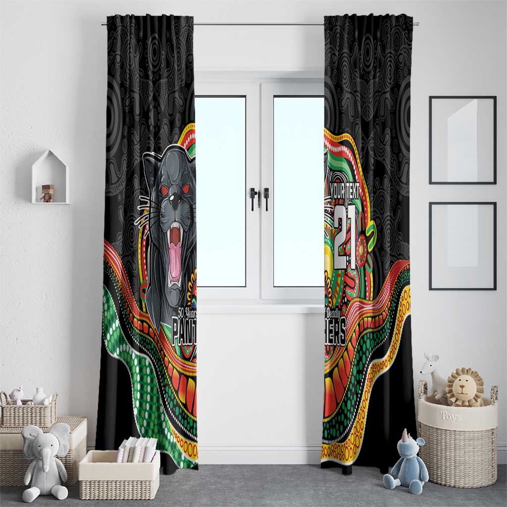 Custom Panthers Honouring First Nations Window Curtain NAIDOC 2026 Deadly 50 Years