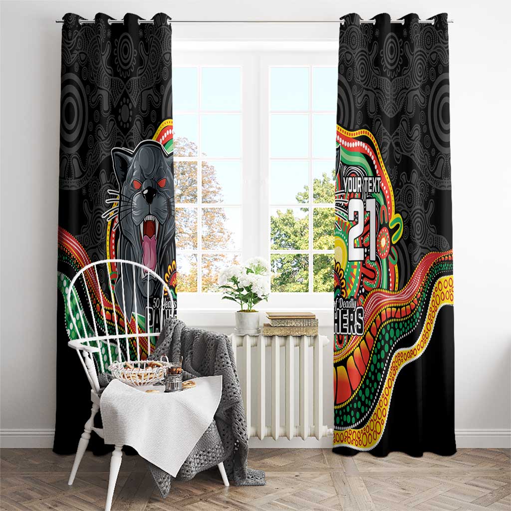 Custom Panthers Honouring First Nations Window Curtain NAIDOC 2026 Deadly 50 Years