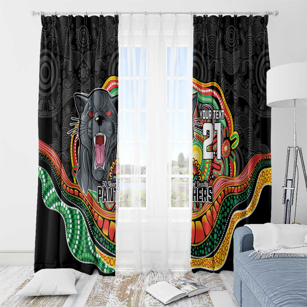 Custom Panthers Honouring First Nations Window Curtain NAIDOC 2026 Deadly 50 Years
