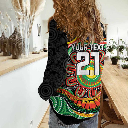 Custom Panthers Honouring First Nations Women Casual Shirt NAIDOC 2026 Deadly 50 Years