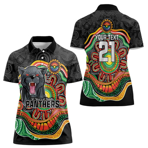 Custom Panthers Honouring First Nations Women Polo Shirt NAIDOC 2026 Deadly 50 Years