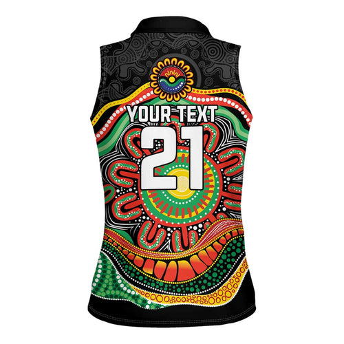 Custom Panthers Honouring First Nations Women Sleeveless Polo Shirt NAIDOC 2026 Deadly 50 Years