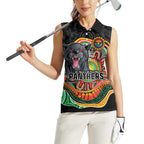 Custom Panthers Honouring First Nations Women Sleeveless Polo Shirt NAIDOC 2026 Deadly 50 Years