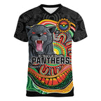 Custom Panthers Honouring First Nations Women V-Neck T-Shirt NAIDOC 2026 Deadly 50 Years
