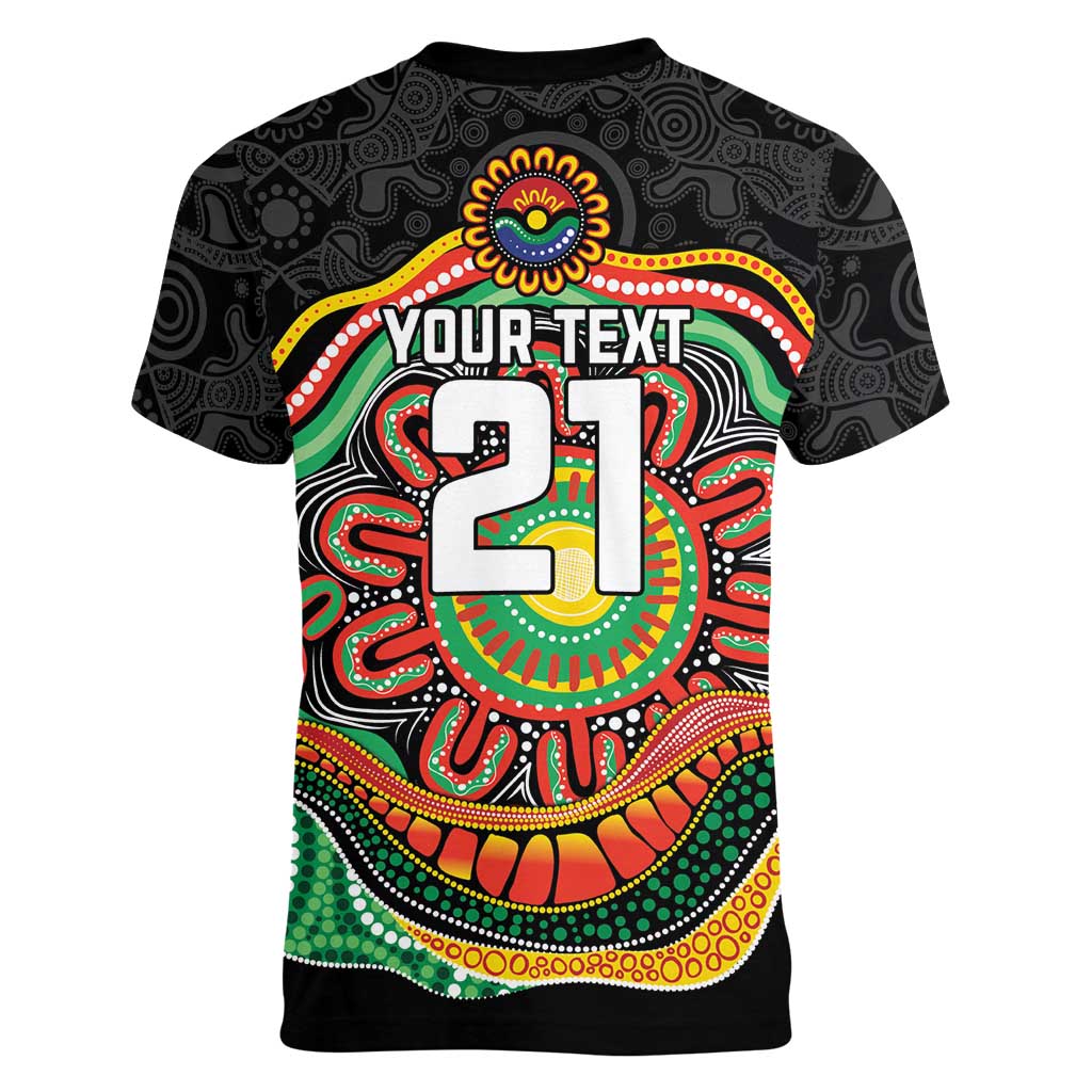 Custom Panthers Honouring First Nations Women V-Neck T-Shirt NAIDOC 2026 Deadly 50 Years