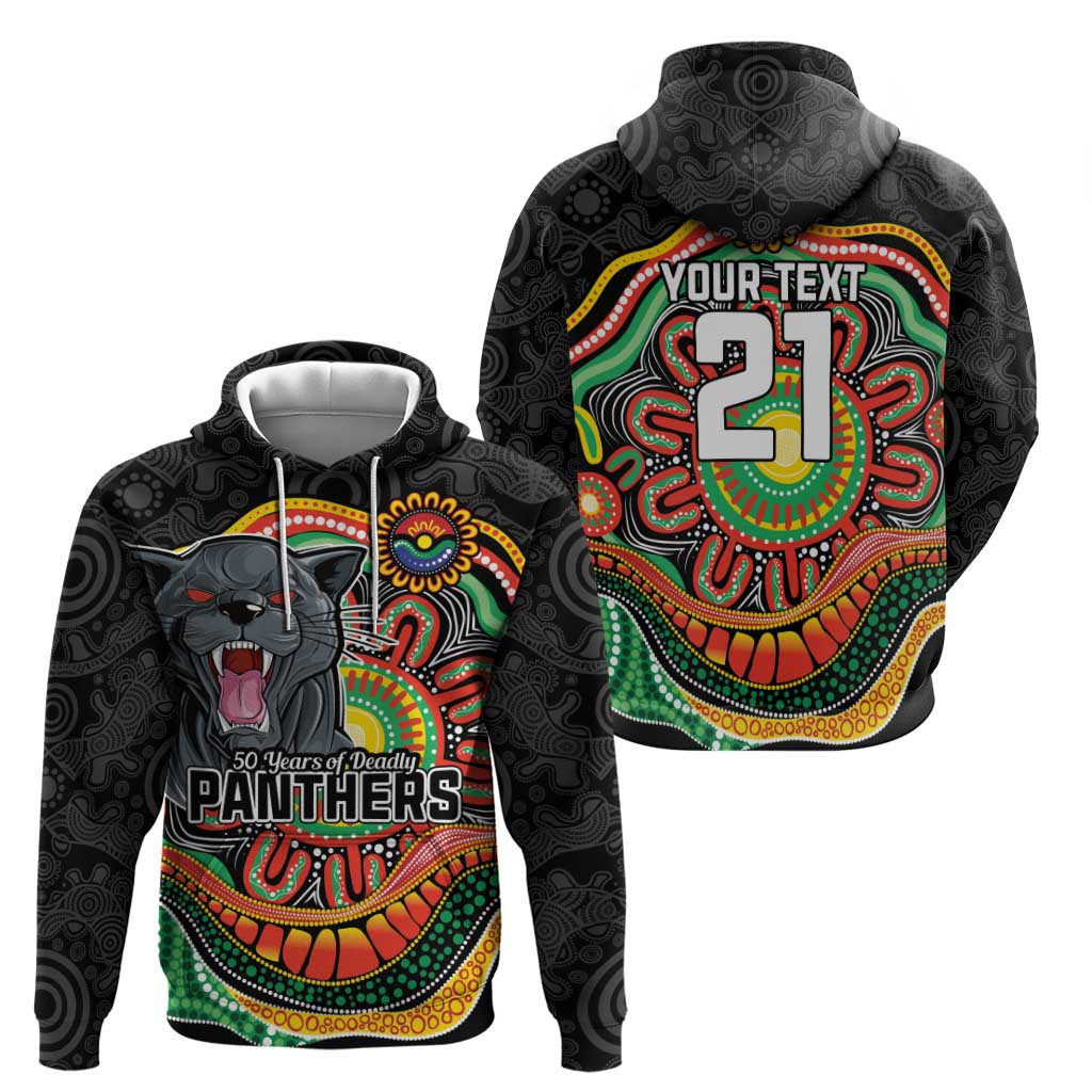 Custom Panthers Honouring First Nations Zip Hoodie NAIDOC 2026 Deadly 50 Years