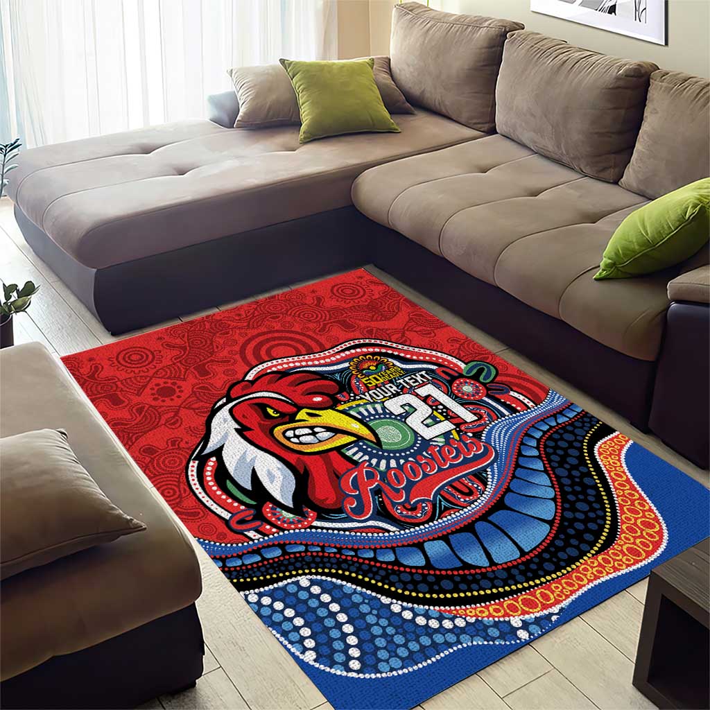 Custom Roosters Honouring First Nations Area Rug NAIDOC 2026 Deadly 50 Years