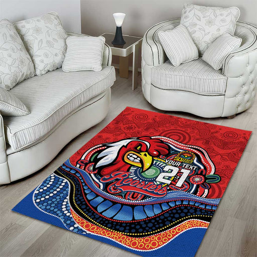 Custom Roosters Honouring First Nations Area Rug NAIDOC 2026 Deadly 50 Years