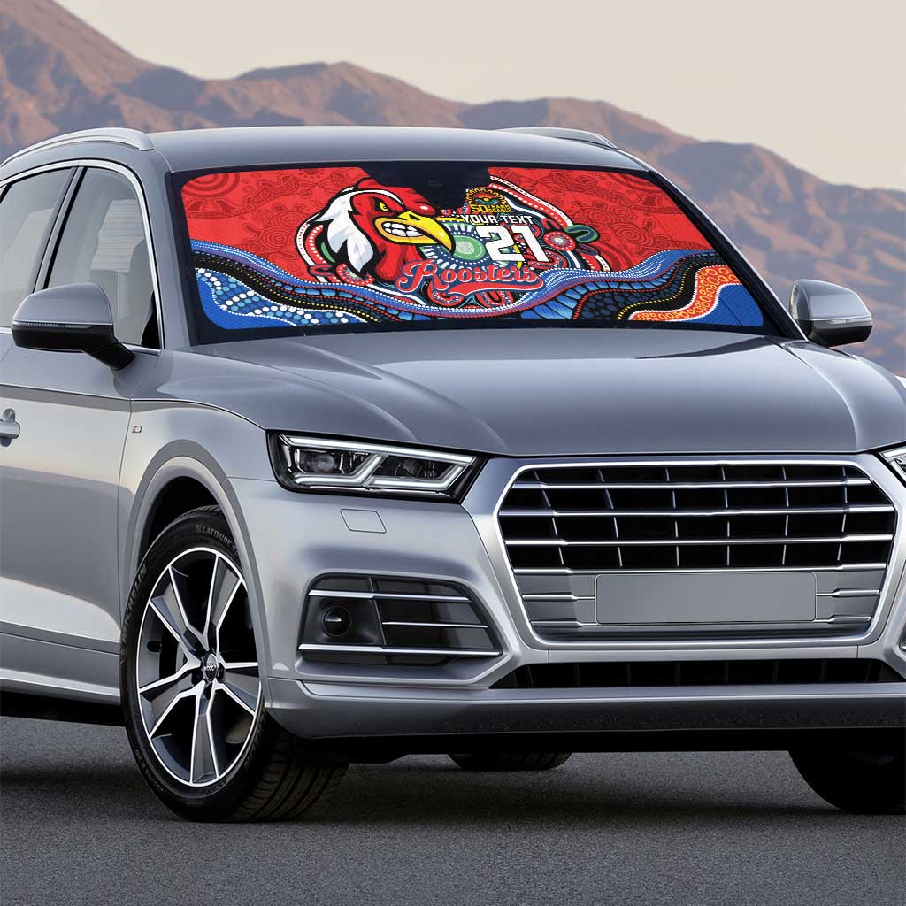 Custom Roosters Honouring First Nations Auto Sun Shade NAIDOC 2026 Deadly 50 Years