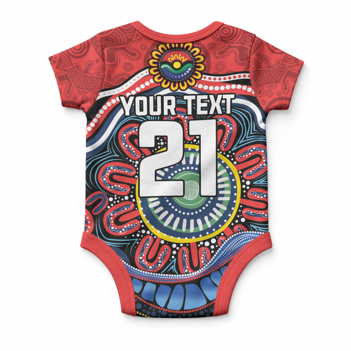 Custom Roosters Honouring First Nations Baby Onesie NAIDOC 2026 Deadly 50 Years
