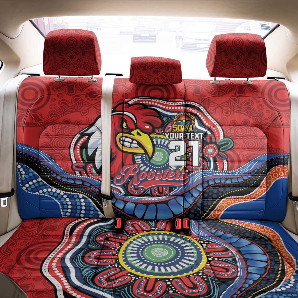 Custom Roosters Honouring First Nations Back Car Seat Cover NAIDOC 2026 Deadly 50 Years
