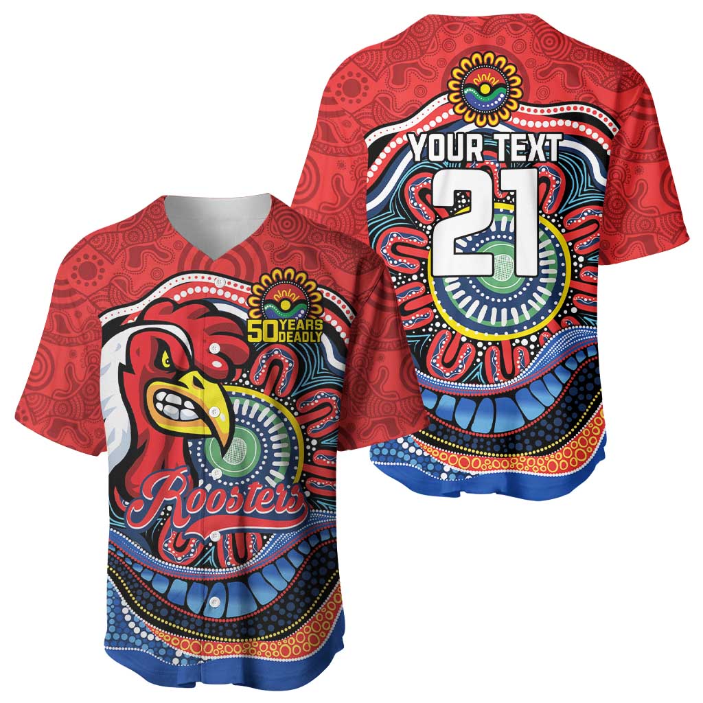 Custom Roosters Honouring First Nations Baseball Jersey NAIDOC 2026 Deadly 50 Years