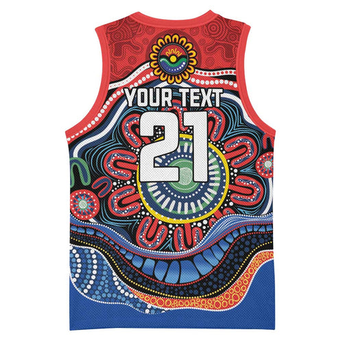 Custom Roosters Honouring First Nations Basketball Jersey NAIDOC 2026 Deadly 50 Years
