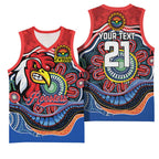 Custom Roosters Honouring First Nations Basketball Jersey NAIDOC 2026 Deadly 50 Years