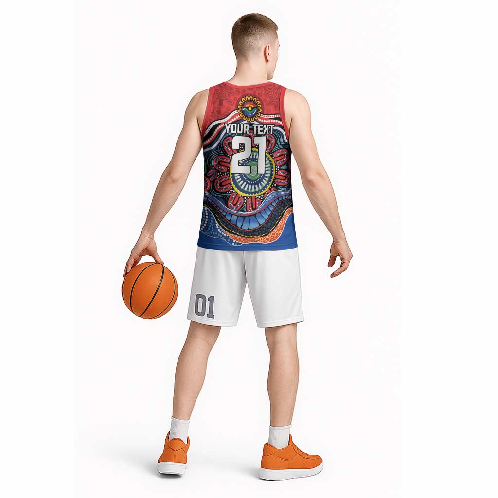 Custom Roosters Honouring First Nations Basketball Jersey NAIDOC 2026 Deadly 50 Years