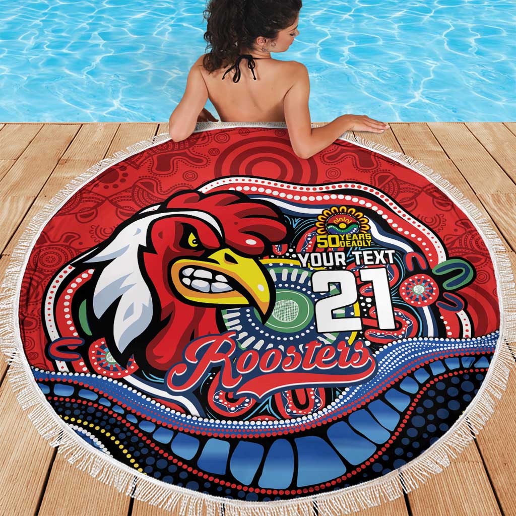 Custom Roosters Honouring First Nations Beach Blanket NAIDOC 2026 Deadly 50 Years