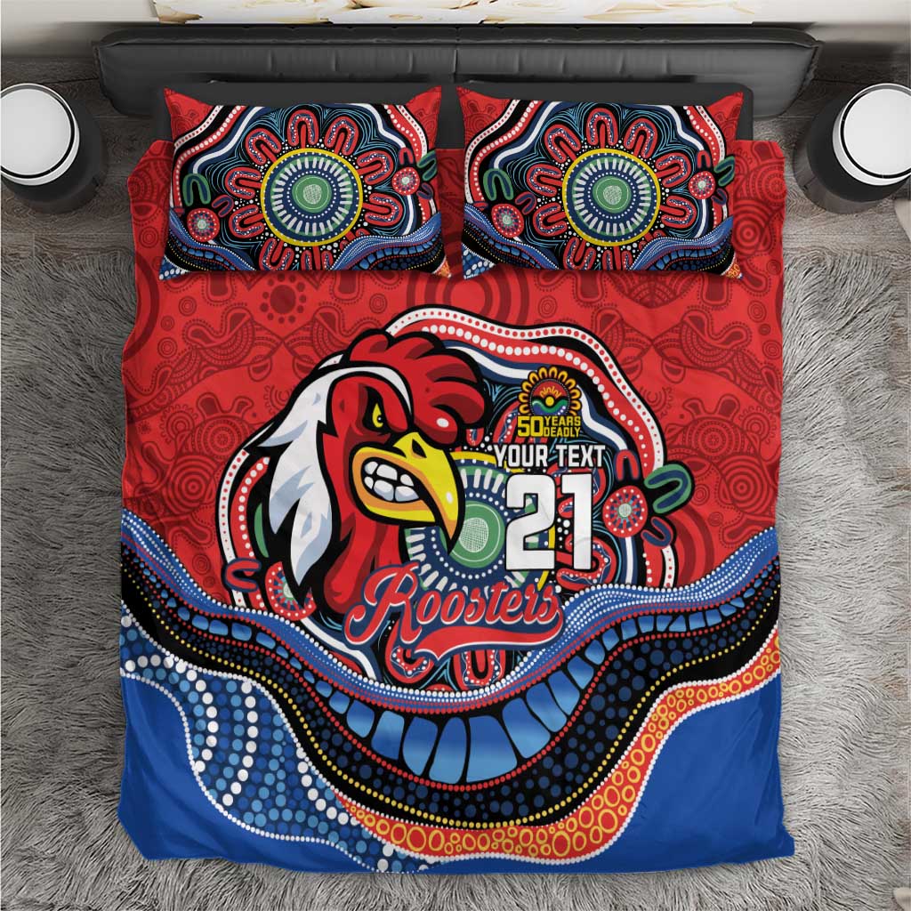 Custom Roosters Honouring First Nations Bedding Set NAIDOC 2026 Deadly 50 Years