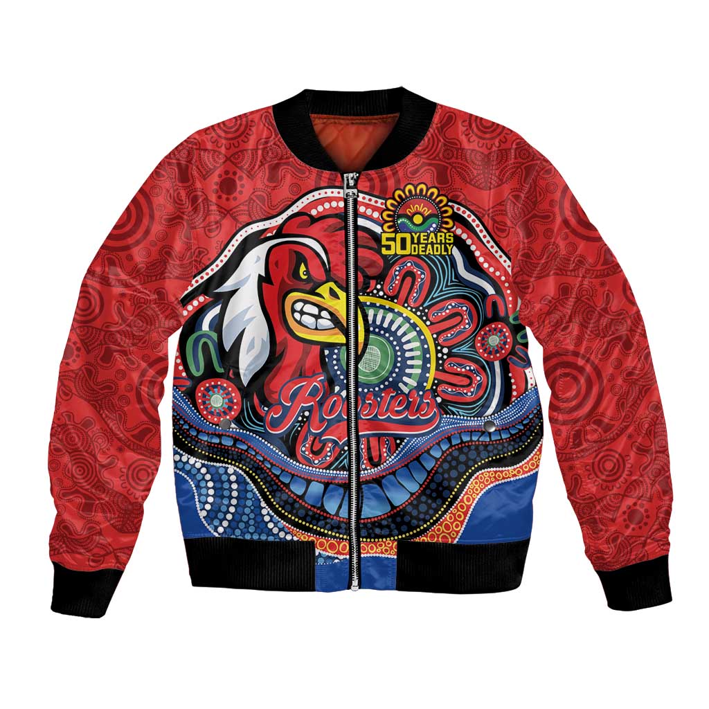 Custom Roosters Honouring First Nations Bomber Jacket NAIDOC 2026 Deadly 50 Years