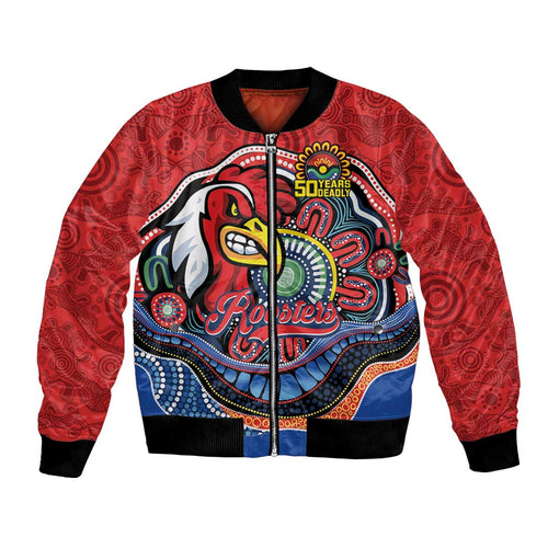 Custom Roosters Honouring First Nations Bomber Jacket NAIDOC 2026 Deadly 50 Years