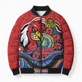 Custom Roosters Honouring First Nations Bomber Puffer Jacket NAIDOC 2026 Deadly 50 Years