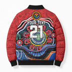 Custom Roosters Honouring First Nations Bomber Puffer Jacket NAIDOC 2026 Deadly 50 Years