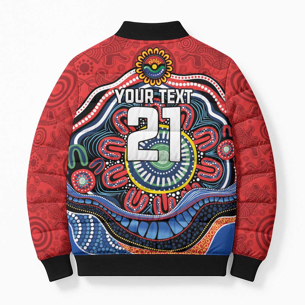 Custom Roosters Honouring First Nations Bomber Puffer Jacket NAIDOC 2026 Deadly 50 Years
