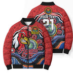Custom Roosters Honouring First Nations Bomber Puffer Jacket NAIDOC 2026 Deadly 50 Years