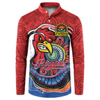 Custom Roosters Honouring First Nations Button Sweatshirt NAIDOC 2026 Deadly 50 Years