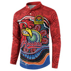 Custom Roosters Honouring First Nations Button Sweatshirt NAIDOC 2026 Deadly 50 Years