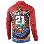 Custom Roosters Honouring First Nations Button Sweatshirt NAIDOC 2026 Deadly 50 Years