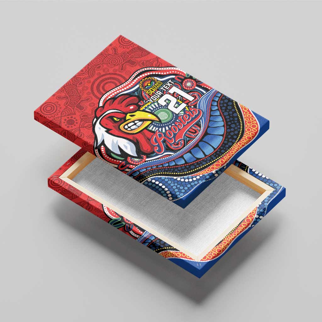 Custom Roosters Honouring First Nations Canvas Wall Art NAIDOC 2026 Deadly 50 Years