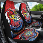 Custom Roosters Honouring First Nations Car Seat Cover NAIDOC 2026 Deadly 50 Years