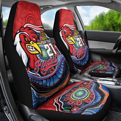 Custom Roosters Honouring First Nations Car Seat Cover NAIDOC 2026 Deadly 50 Years