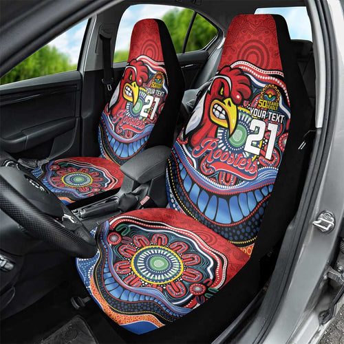Custom Roosters Honouring First Nations Car Seat Cover NAIDOC 2026 Deadly 50 Years