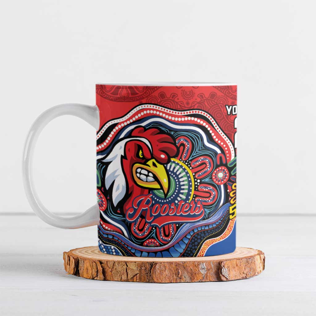 Custom Roosters Honouring First Nations Ceramic Mug NAIDOC 2026 Deadly 50 Years