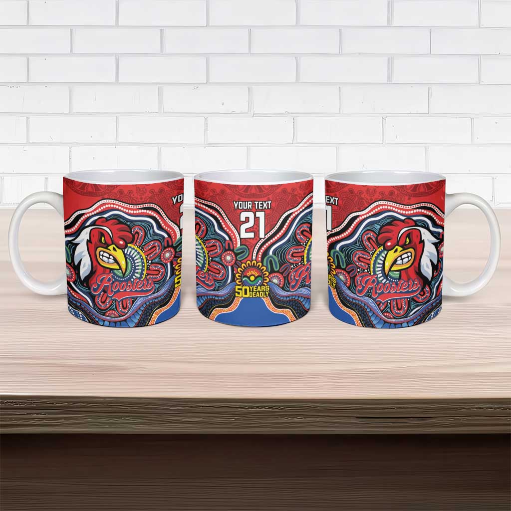 Custom Roosters Honouring First Nations Ceramic Mug NAIDOC 2026 Deadly 50 Years