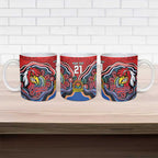 Custom Roosters Honouring First Nations Ceramic Mug NAIDOC 2026 Deadly 50 Years