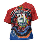 Custom Roosters Honouring First Nations Cross Shoulder Shirt NAIDOC 2026 Deadly 50 Years
