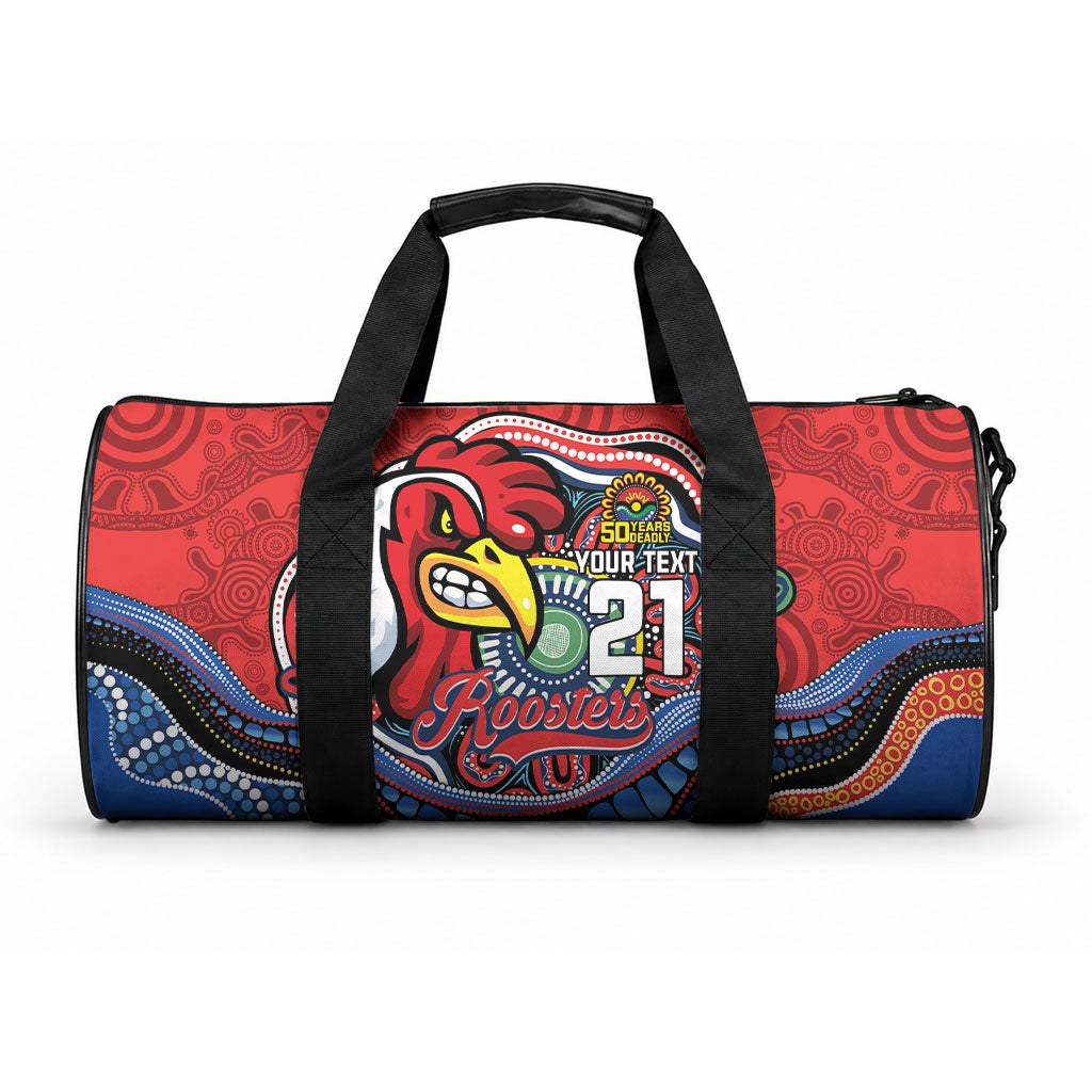 Custom Roosters Honouring First Nations Duffle Bag NAIDOC 2026 Deadly 50 Years